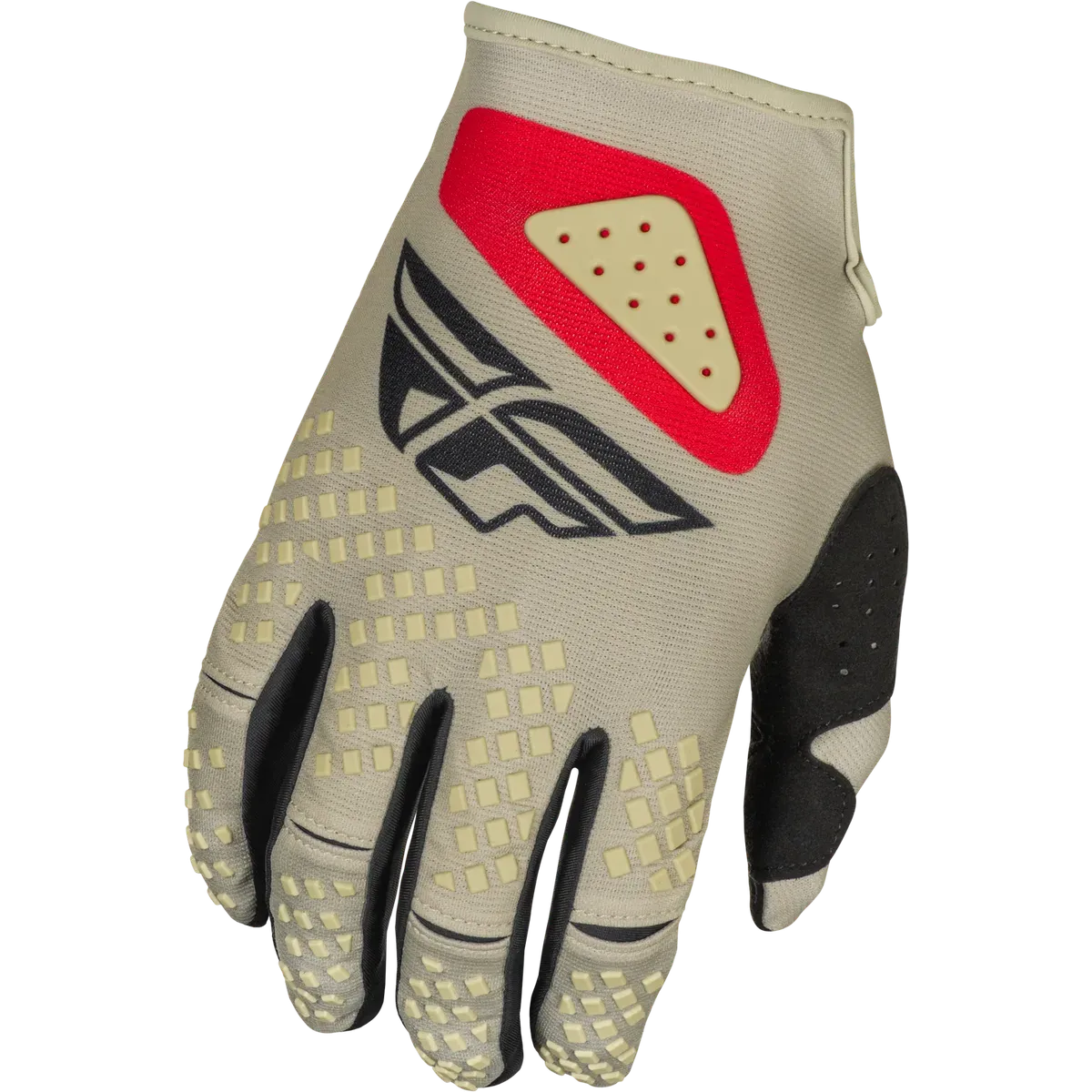 Fly Kinetic Light Gloves 2025 Grey/Red/Black